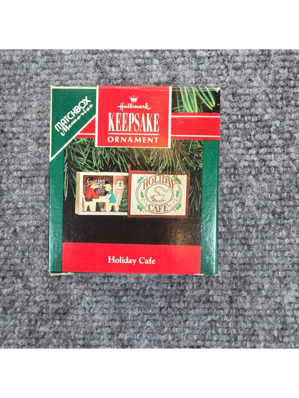 Hallmark Keepsake Holiday Cafe 1991 Matchbox Memories Ornament with Box - Picture 5 of 6